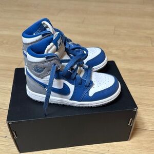 Jordan 1 retro high OG-True Blue/white cement grey